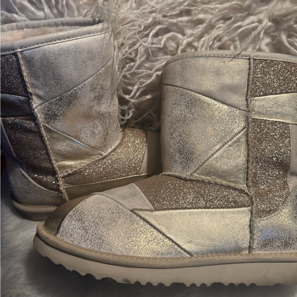 Unique Golden Patchwork UGG Boots - image 2